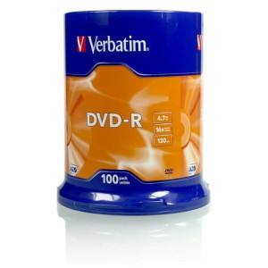 DVD-RV100C - Płyty DVD-R VERBATIM, 100 szt.