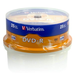DVD-RV25C - Płyty DVD-R VERBATIM, 25 szt.