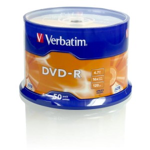 DVD-RV50C - Płyty DVD-R VERBATIM, 50 szt.