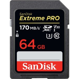 PKSD5 - PRO SDXC 64GB 170/90 MB/S CLASS 10 UHS-I U3