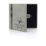 IPS/C - Etui materiałowe szare na Pendrive USB  pamiątka i komunii św.