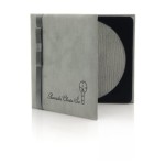 ICS1F - Etui materiałowe szare na jedną płytę - format CD pamiątka chrztu św.