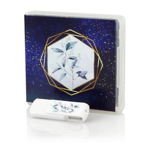 Zestaw Etui + Pendrive 16-256 GB motyw roślinny uniwersalny zep235
