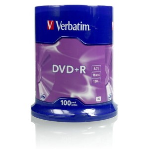 DVD+RV100C - Płyty DVD+R VERBATIM, 100 szt.