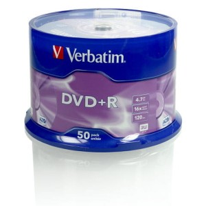 DVD+RV50C - Płyty DVD+R VERBATIM, 50 szt.