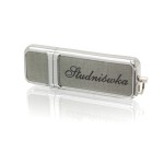 pendrive studniówkowy 16-256 gb PZUS/E usb materiałowy szary z napisem studniówka