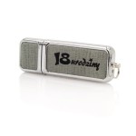 pendrive na 18 urodziny 16-256 gb PZUS/U usb materiałowy szary z napisem 18 urodziny