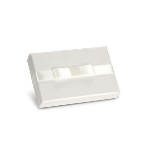 ETUI NA PENDRIVE USB ipg/bk TEKTUROWE białe Z KOKARDKĄ uniwersalne