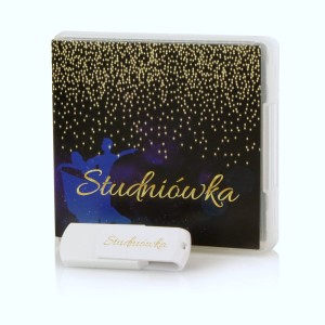 Zestaw Etui + Pendrive studniówkowy 16 -256 GB napis studniówka granatowy ZEP230