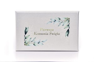 ETUI NA PENDRIVE USB komunijne ipg/232 TEKTUROWE Z NADRUKIEM KOMUNIJNYM motyw roślinny