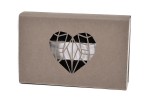 IPGN/SS - ETUI NA PENDRIVE USB SZARE TEKTUROWE AŻUROWE SERCE