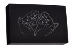 IPGN/CR - ETUI NA PENDRIVE USB CZARNE TEKTUROWE DŁONIE/STÓPKI