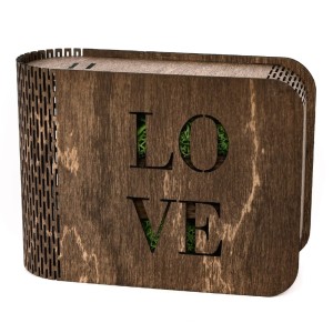 DREWNIANE PUDEŁKO NA PENDRIVE IPNW/LOV  LOVE 
