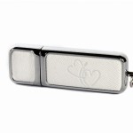 pendrive ślubny 16-256 gb PZUP/S usb skórzany biały serca  