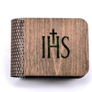 DREWNIANE PUDEŁKO NA PENDRIVE IPNW/K  IHS