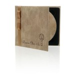 ICB1F - Etui materiałowe beżowe na jedną płytę - format CD pamiątka chrztu św.