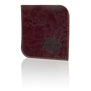 IKE/NB - Koperta na płytę ciemny brąz z ekologicznej włoskiej skóry nasz ślub