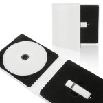 ETUI NA PENDRIVE I PŁYTĘ IPCE/PI SKÓRZANE BIAŁE GŁADKIE