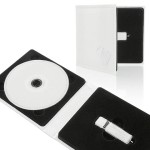 ETUI ŚLUBNE NA PENDRIVE I PŁYTĘ IPCE/PS SKÓRZANE BIAŁE SERCA